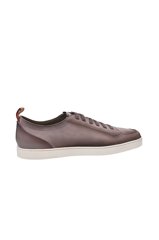 Кожаные кеды SANTONI Бежевый Мужской MBNG22184TIRTFEH Кожаные кеды SANTONI Бежевый Мужской MBNG22184TIRTFEH