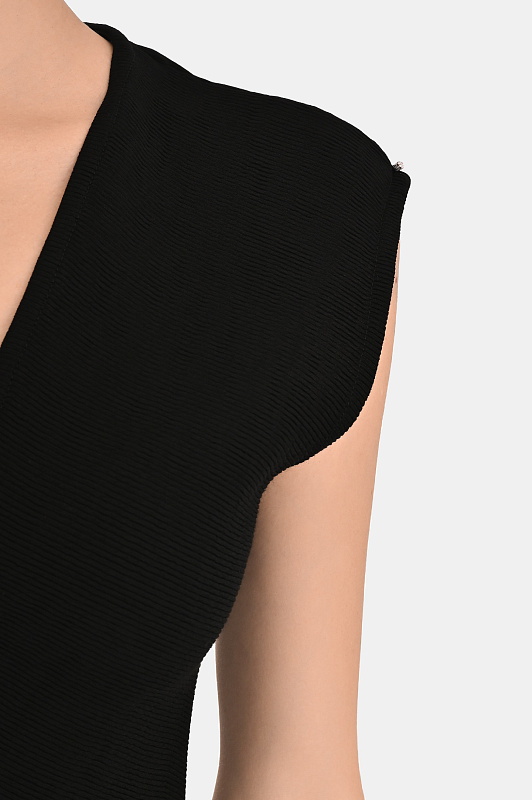 Платье макси SPORTMAX Черный Женский SPXPECORA 2612221031600