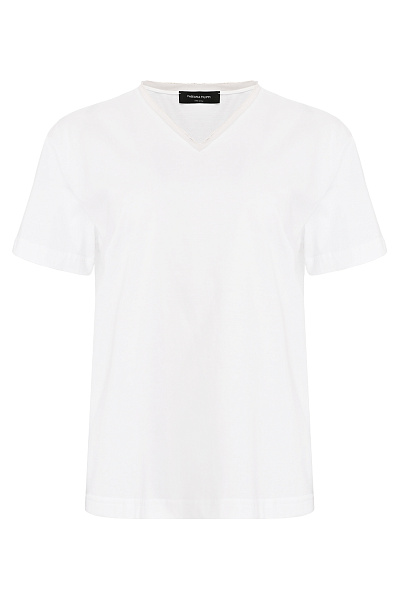 Хлопковая футболка FABIANA FILIPPI 