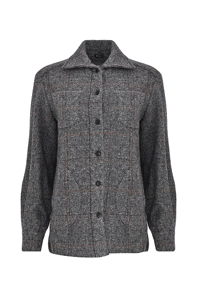 Фактурная рубашка-жакет KITON Фактурная рубашка-жакет KITON