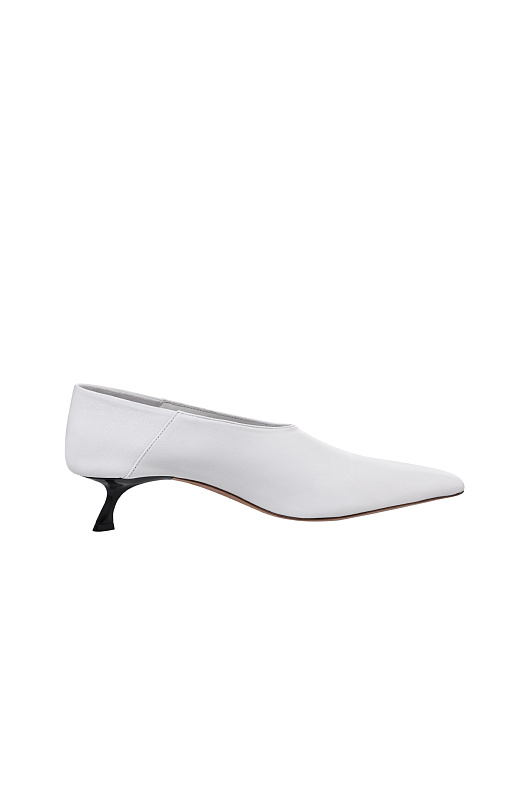 Кожаные туфли SPORTMAX Белый Женский SPSMADIA 2612521033600 Кожаные туфли SPORTMAX Белый Женский SPSMADIA 2612521033600