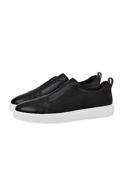 Кожаные кеды SANTONI Кожаные кеды SANTONI