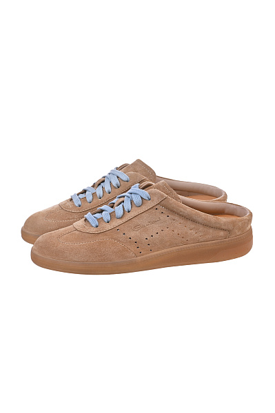 Замшевые мюли SANTONI