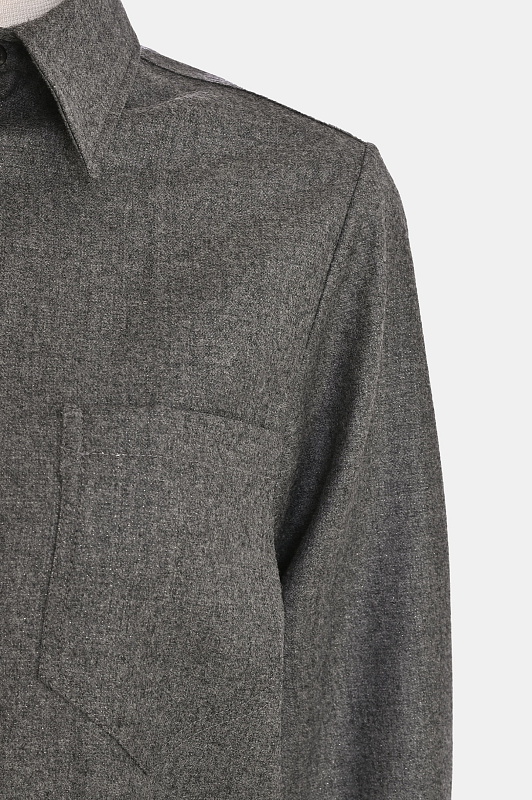 Удлиненная рубашка с карманом KITON Серый Женский D52451K0520I0