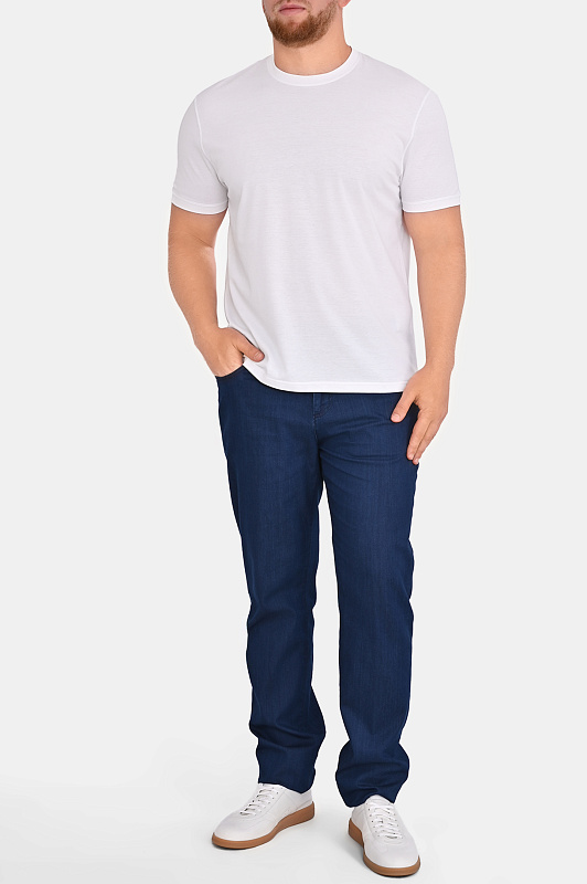Хлопковая футболка KITON Белый Мужской UMK08840