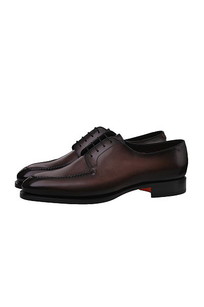 Кожаные дерби с швом SANTONI Кожаные дерби с швом SANTONI