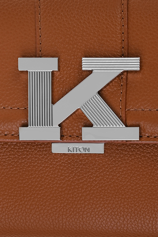 Кожаный клатч с клапаном KITON Коричневый Женский DKARRYK0938F16001 Кожаный клатч с клапаном KITON Коричневый Женский DKARRYK0938F16001