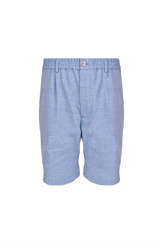 Льняные шорты BRUNELLO CUCINELLI Голубой Мужской MZ408U0065 Льняные шорты BRUNELLO CUCINELLI Голубой Мужской MZ408U0065