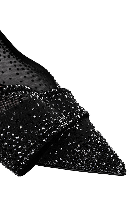 Сетчатые босоножки GIANVITO ROSSI Черный Женский G95541.95RIC.OXCNENE