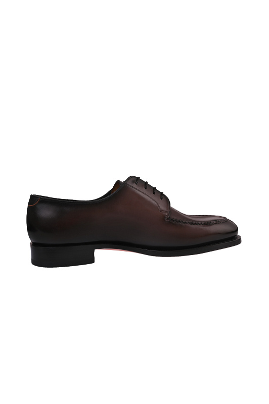 Кожаные дерби с швом SANTONI Коричневый Мужской MCAG19115MC3HIOTE81 Кожаные дерби с швом SANTONI Коричневый Мужской MCAG19115MC3HIOTE81