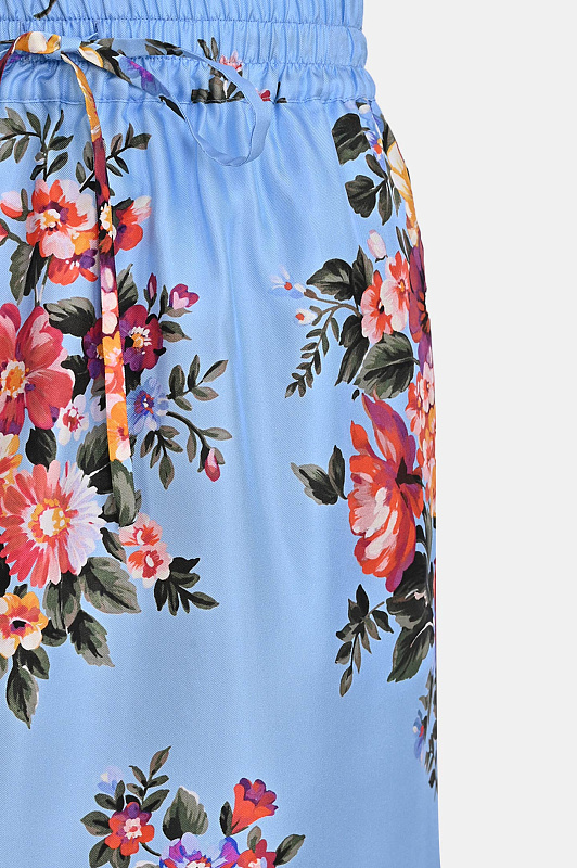 Шелковая юбка с цветами DOLCE & GABBANA Голубой Женский F4DCGTIS11I HC5ZO Шелковая юбка с цветами DOLCE & GABBANA Голубой Женский F4DCGTIS11I HC5ZO