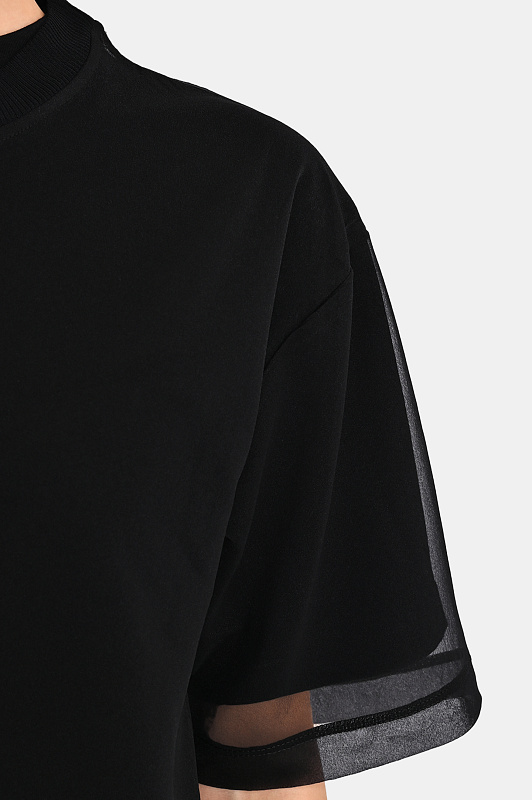 Футболка с сеткой SPORTMAX Черный Женский SPDOTTELIA 2612931015600
