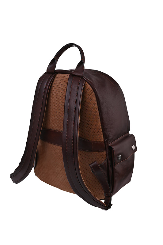 Кожаный рюкзак BRUNELLO  CUCINELLI Коричневый Мужской MBCIBU243J