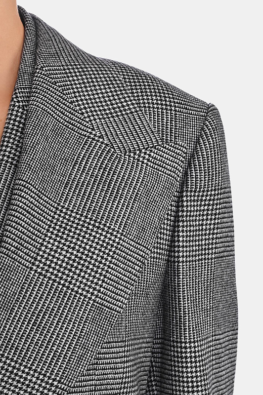 Удлинённый жакет в клетку DOLCE & GABBANA Черно-белый Женский F2JCBT FQ2O5 Удлинённый жакет в клетку DOLCE & GABBANA Черно-белый Женский F2JCBT FQ2O5