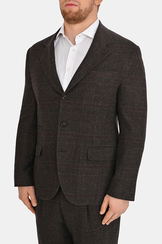 Костюм классический BRUNELLO CUCINELLI Темно-коричневый Мужской MV464LDTH Костюм классический BRUNELLO CUCINELLI Темно-коричневый Мужской MV464LDTH