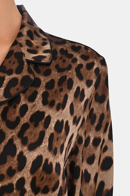 Леопардовый жакет с поясом DOLCE & GABBANA Леопардовый Женский F5I89T FSAXY Леопардовый жакет с поясом DOLCE & GABBANA Леопардовый Женский F5I89T FSAXY