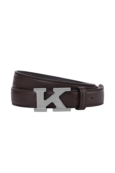 Кожаный ремень с пряжкой KITON Кожаный ремень с пряжкой KITON