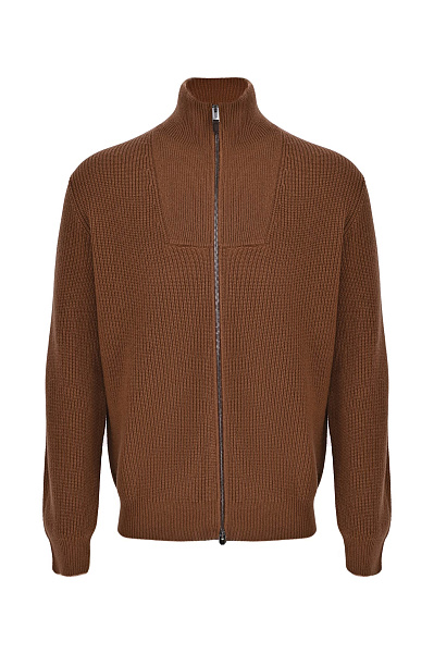 Вязаный кардиган на молнии CANALI Вязаный кардиган на молнии CANALI