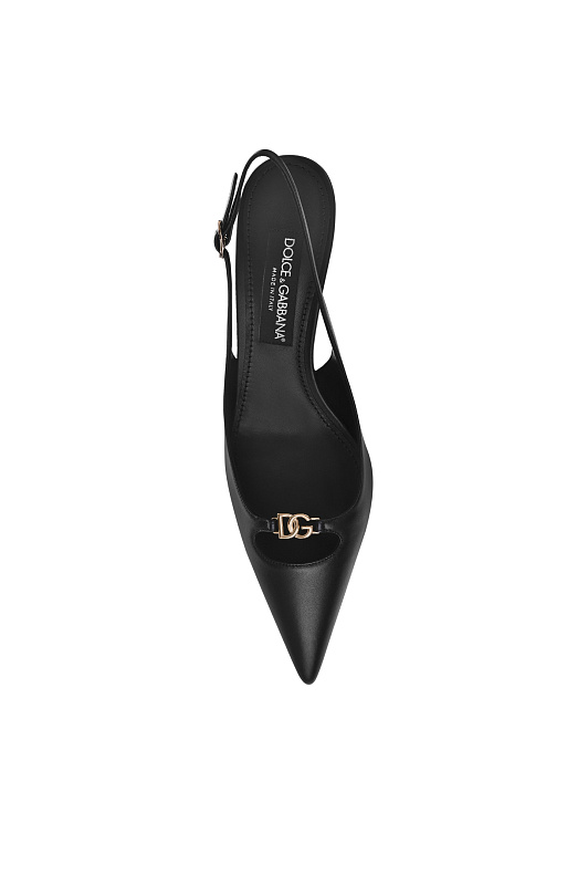 Кожаные босоножки с ремешком DOLCE & GABBANA Черный Женский CG0796 A1953 Кожаные босоножки с ремешком DOLCE & GABBANA Черный Женский CG0796 A1953