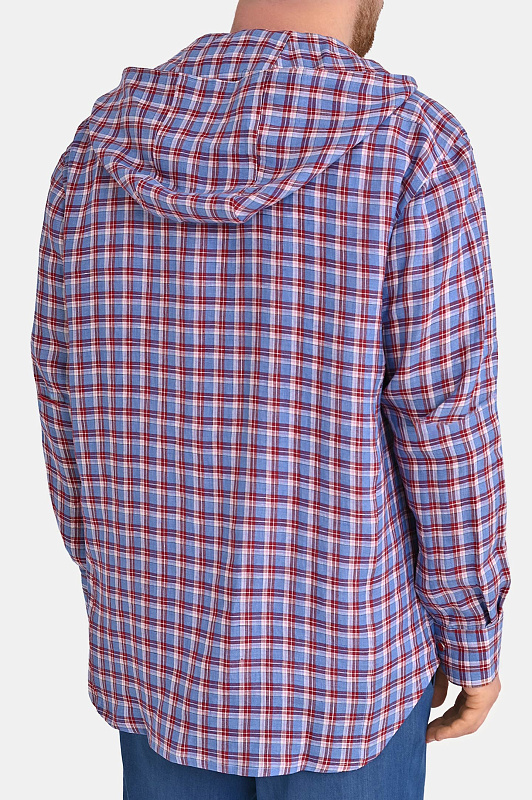 Льняная рубашка в клетку KITON Голубой Мужской UMCMARH096180 Льняная рубашка в клетку KITON Голубой Мужской UMCMARH096180
