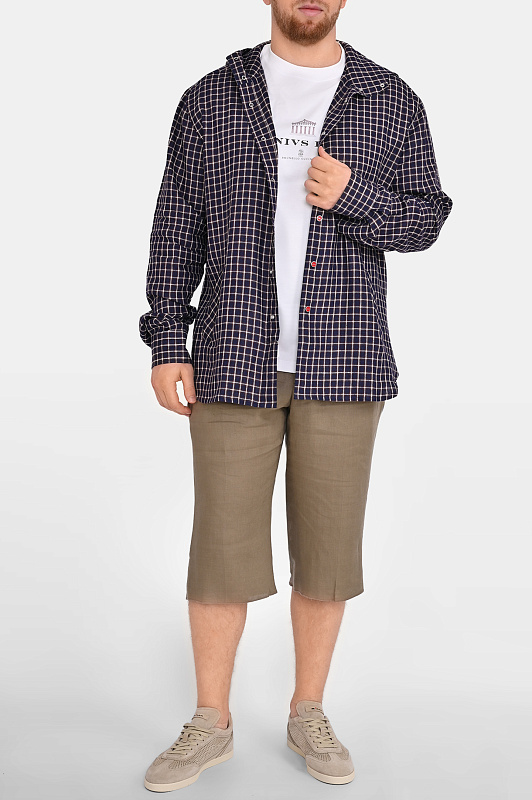 Льняные шорты KITON Зеленый Мужской UPN02H096900 Льняные шорты KITON Зеленый Мужской UPN02H096900