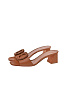 Кожаные пантолеты с пряжкой SANTONI Коричневый