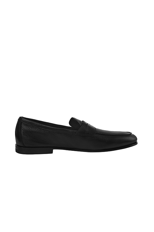 Кожаные лоферы с ремешком SANTONI Черный Мужской MCNG18837SA4SEPRN01 Кожаные лоферы с ремешком SANTONI Черный Мужской MCNG18837SA4SEPRN01