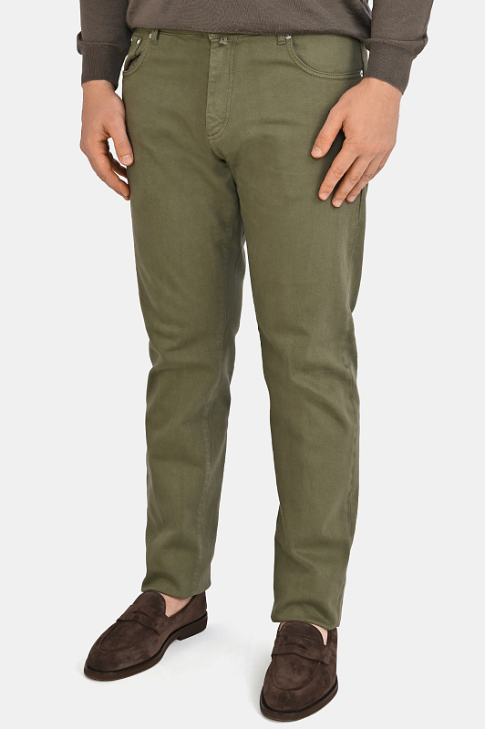 Джинсы зеленые KITON Зеленый Мужской UPR005RK0109L Джинсы зеленые KITON Зеленый Мужской UPR005RK0109L