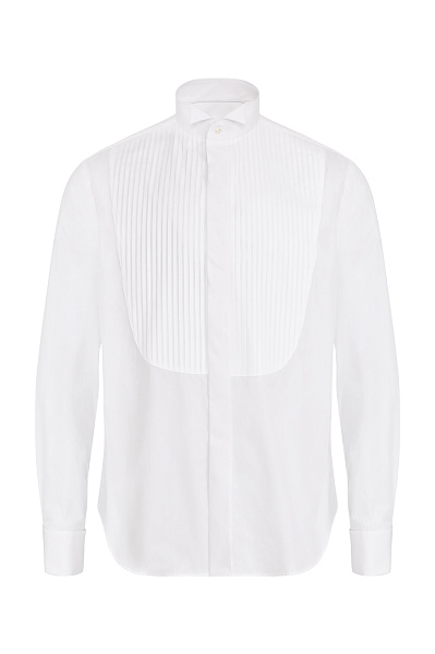 Хлопковая рубашка плиссе CANALI Хлопковая рубашка плиссе CANALI