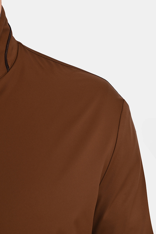 Лёгкая куртка на молнии CANALI Коричневый Мужской O41043SG03220 Лёгкая куртка на молнии CANALI Коричневый Мужской O41043SG03220