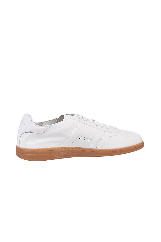 Кожаные кеды SANTONI Белый Мужской MBPG22072FARTFRII80