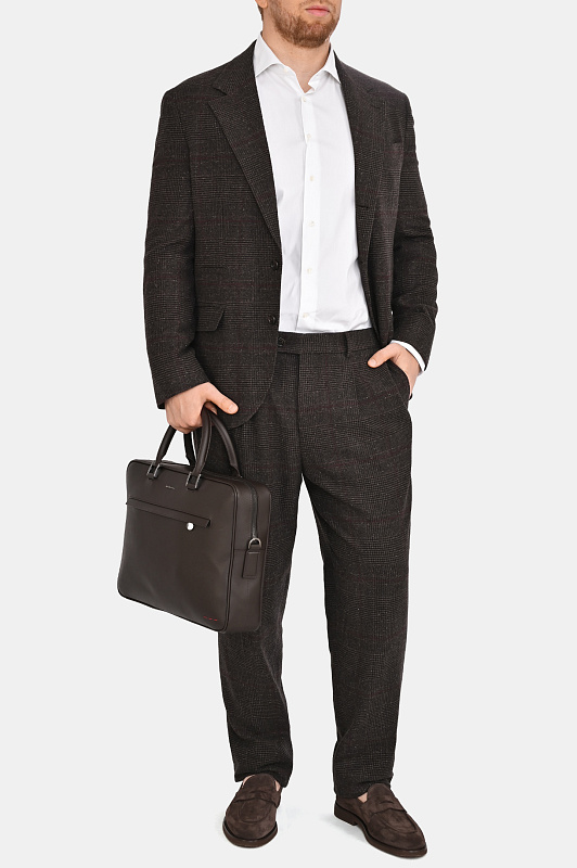 Костюм классический BRUNELLO CUCINELLI Темно-коричневый Мужской MV464LDTH Костюм классический BRUNELLO CUCINELLI Темно-коричневый Мужской MV464LDTH