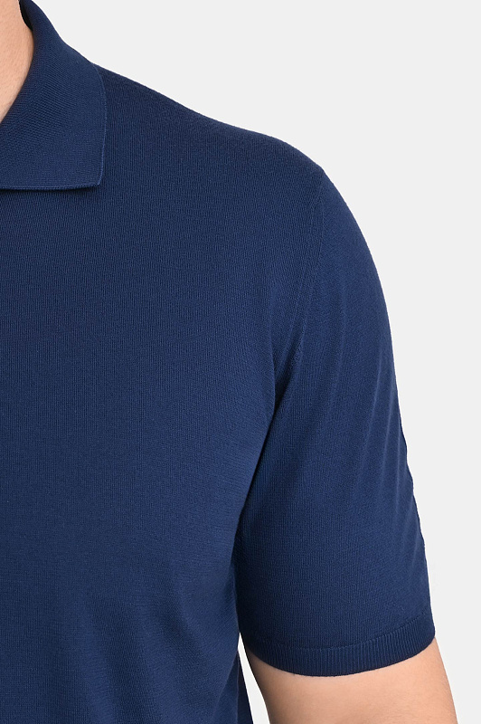 Трикотажное поло KITON Темно-синий Мужской UMKX33Z187 Трикотажное поло KITON Темно-синий Мужской UMKX33Z187