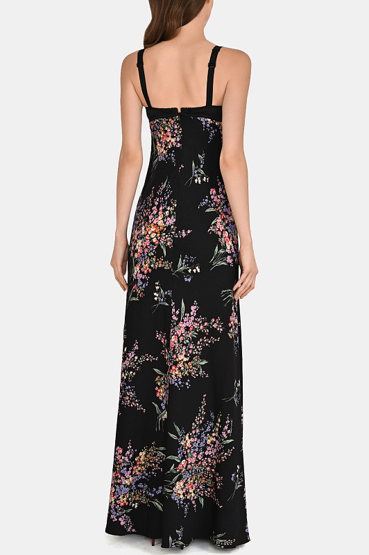 Шелковое платье макси DOLCE & GABBANA Черный Женский F60G8TFSA8N Шелковое платье макси DOLCE & GABBANA Черный Женский F60G8TFSA8N