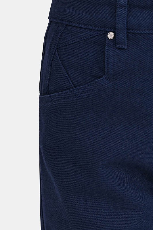 Широкие джинсы KITON Синий Женский DJ53102K0924H1 Широкие джинсы KITON Синий Женский DJ53102K0924H1