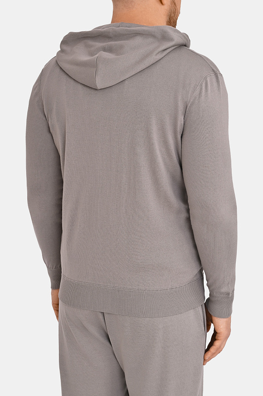 Трикотажный костюм с кулиской KITON Серый Мужской UMK0951