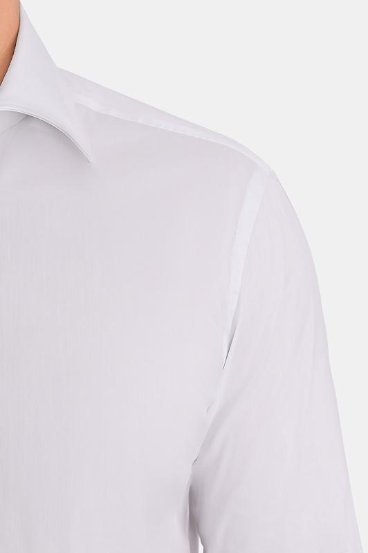 Хлопковая рубашка стрейч KITON Белый Мужской UCCH0296001 Хлопковая рубашка стрейч KITON Белый Мужской UCCH0296001