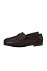 Кожаные лоферы пенни SANTONI Темно-коричневый Кожаные лоферы пенни SANTONI Темно-коричневый