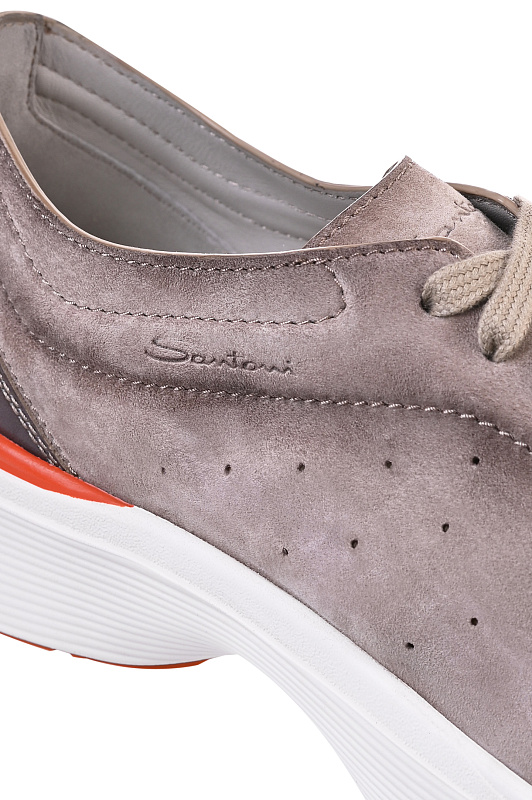 Кожаные кроссовки SANTONI Бежевый Мужской MBBG22070BARTSOGE55 Кожаные кроссовки SANTONI Бежевый Мужской MBBG22070BARTSOGE55