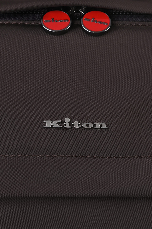Рюкзак с кожей KITON Темно-коричневый Мужской UBA0056N012700 Рюкзак с кожей KITON Темно-коричневый Мужской UBA0056N012700