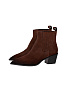 Кожаные ботильоны казаки SANTONI Темно-коричневый Кожаные ботильоны казаки SANTONI Темно-коричневый