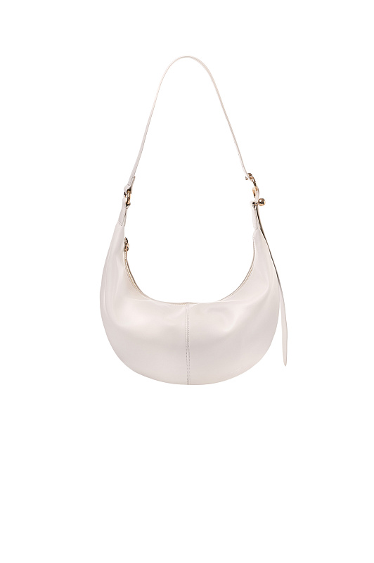 Кожаная сумка хобо SPORTMAX Молочный Женский SPSBRUNO 2612511023600 Кожаная сумка хобо SPORTMAX Молочный Женский SPSBRUNO 2612511023600