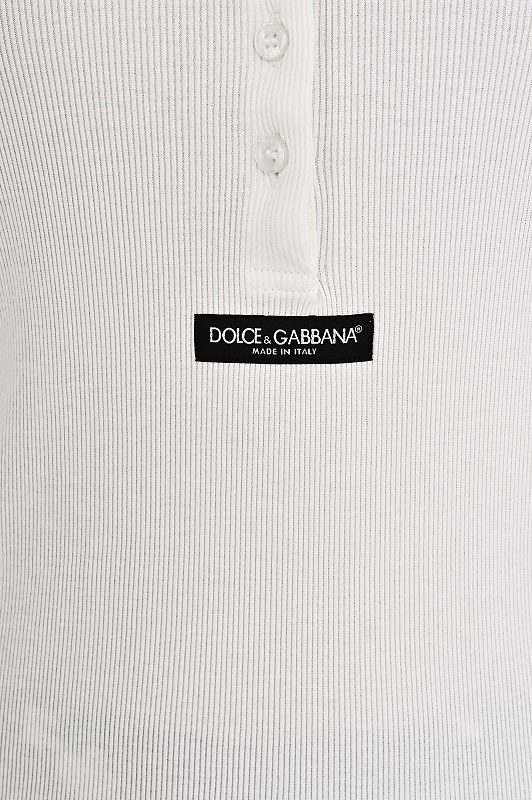 Хлопковый джемпер на пуговицах DOLCE & GABBANA Молочный Женский F8W44TFU7AV Хлопковый джемпер на пуговицах DOLCE & GABBANA Молочный Женский F8W44TFU7AV