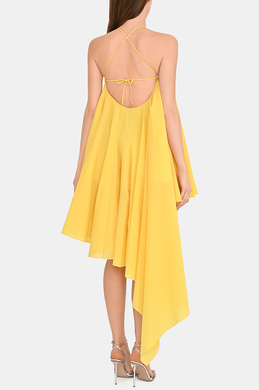 Асимметричное платье JACQUEMUS Желтый Женский DRW00764AW00777 Асимметричное платье JACQUEMUS Желтый Женский DRW00764AW00777