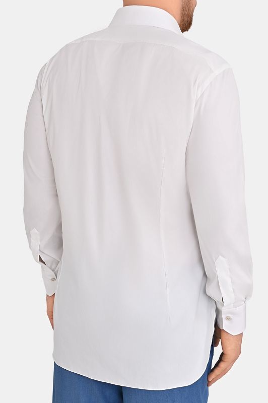 Хлопковая рубашка стрейч KITON Белый Мужской UCCH0296002 Хлопковая рубашка стрейч KITON Белый Мужской UCCH0296002