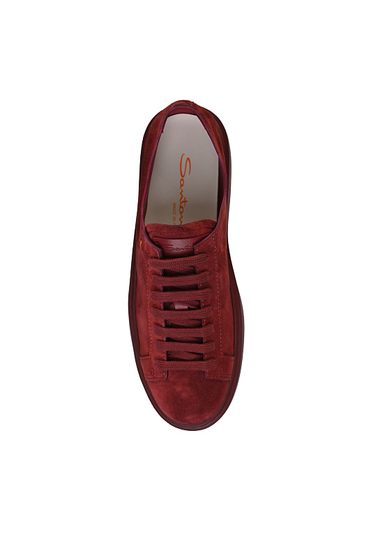 Замшевые кеды на шнуровке SANTONI Бордовый Женский WBCG61322BORCTOYB38 Замшевые кеды на шнуровке SANTONI Бордовый Женский WBCG61322BORCTOYB38