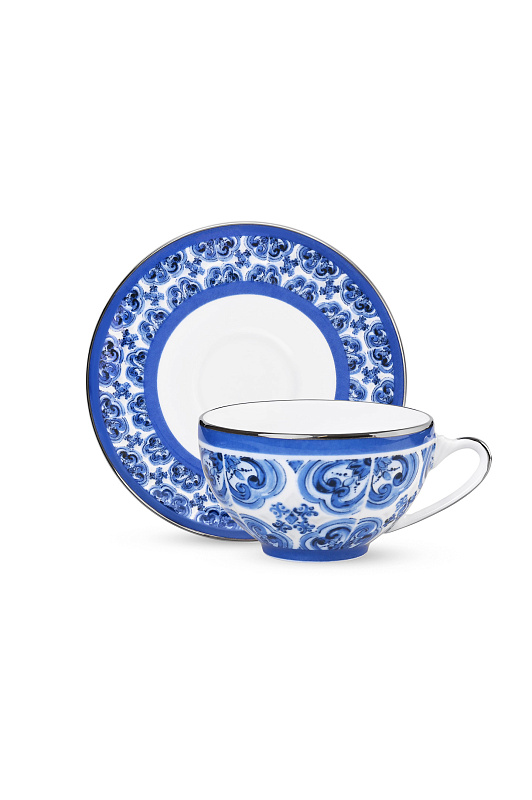 Чашка+Блюдце DOLCE & GABBANA Синий Unisex TC0100 TCA88 Чашка+Блюдце DOLCE & GABBANA Синий Unisex TC0100 TCA88
