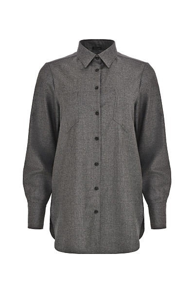 Удлиненная рубашка с карманом KITON Удлиненная рубашка с карманом KITON