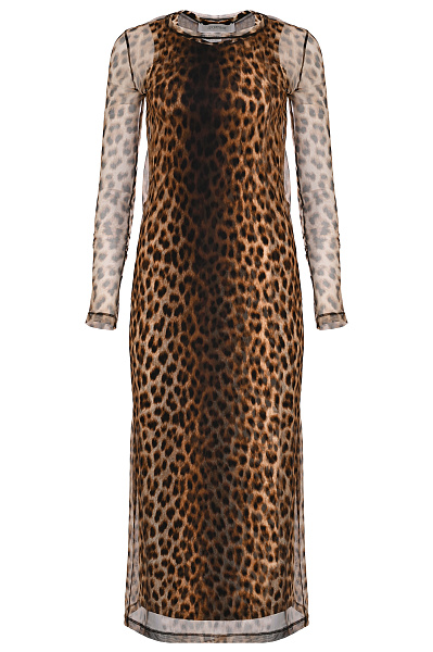 Леопардовое платье SPORTMAX