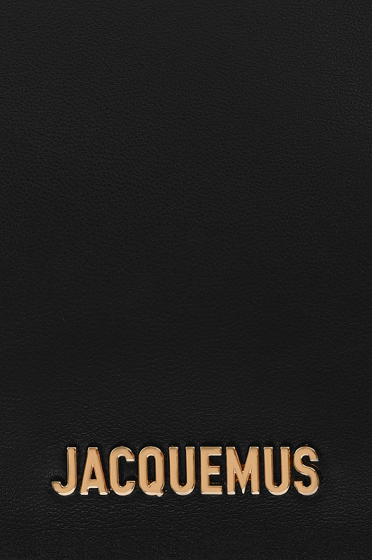 Кожаный клатч с фурнитурой JACQUEMUS Черный Женский BAW00356AC27L14 Кожаный клатч с фурнитурой JACQUEMUS Черный Женский BAW00356AC27L14